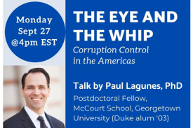 flyer for The Eye and the Whip - photo of Paul Lagunes
